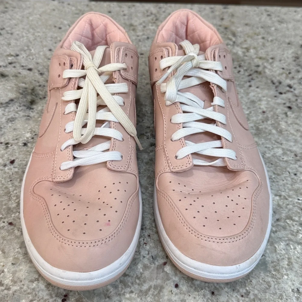 NikeLab Dunk Lux Low Sneakers in Arctic Orange Pink Lace Up Sneakers Mens 10.5